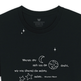 Oversized Schlafshirt "Warum der Mond sich um die Erde dreht"