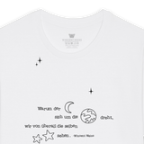 Oversized Schlafshirt "Warum der Mond sich um die Erde dreht"